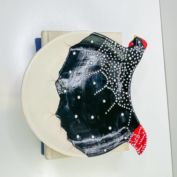 Nesting Hen on Eggs by One Hundred 80 Decorative Plate or wall hanging - Picture 3 of 4